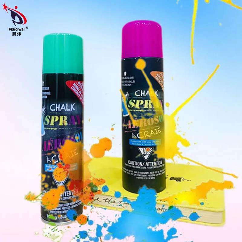 High quality washable street decoration marker aerosol graffiti painting colored chalk spray