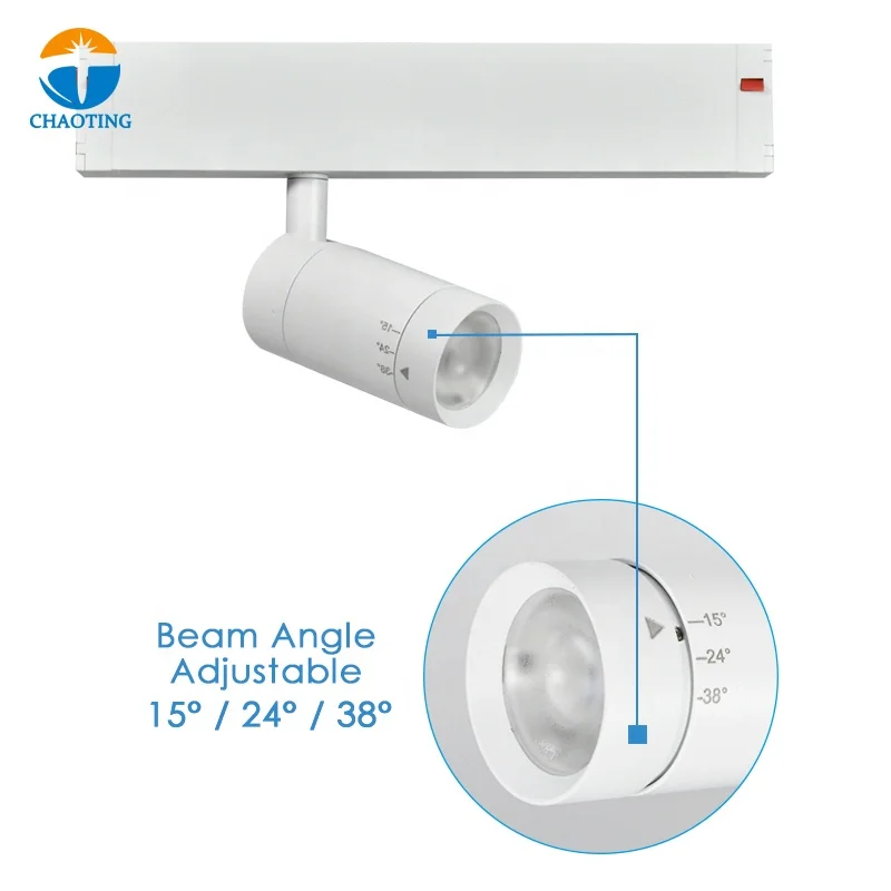 Smart Recessed Sport Focus Lamp Magnet Lighting Rail System 12W 25W 30W Linear Led Magnetic Track Lightmagnetic Tracks Lights