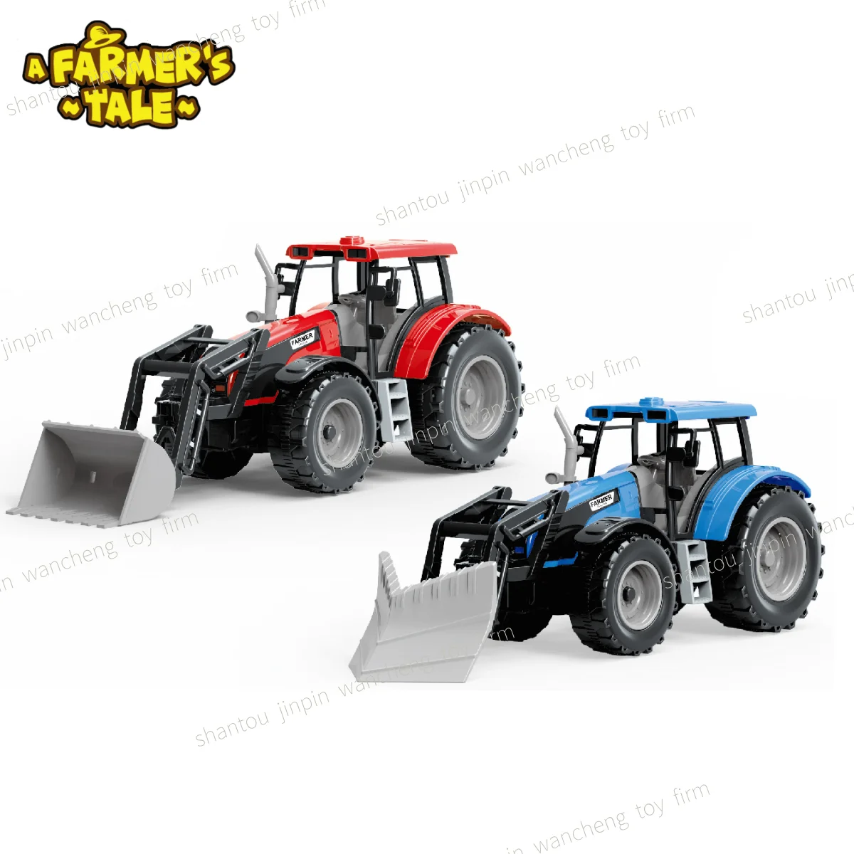 1/24 Farmer Car Model Plastic Rc Tractor Toy 2.4G Rc Tractor Farmer Car Toy