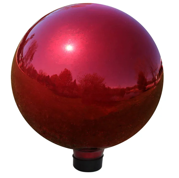 Blue Mirrored Surface 10 inch for Yard Glass Ornament Garden Gazing Globe Ball
