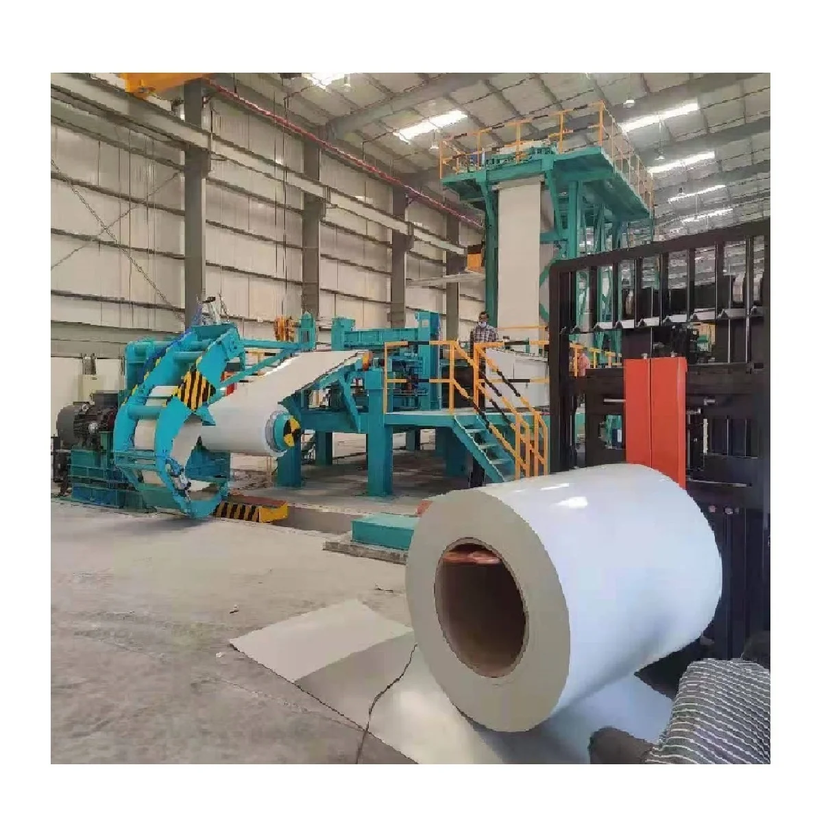 Steel color coating line with bright colorful coated equipment for sale