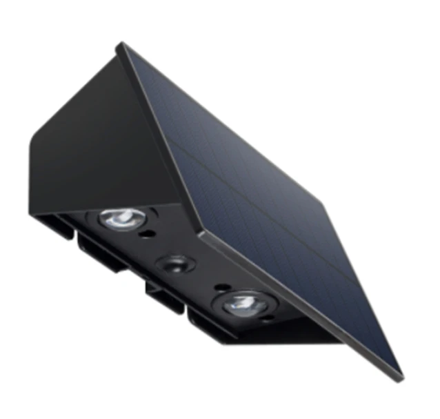 Modern Design Solar Rechargeable Outdoor LED Wall Lamp IPX4 Garden lamp