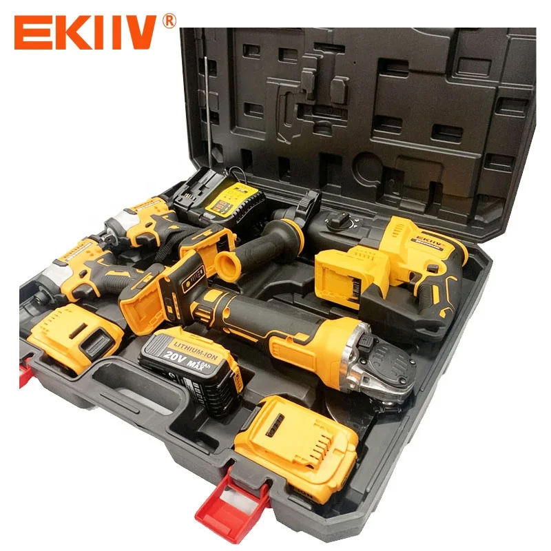 20v best electric impact cordless wrench brushless power tool battery multipurpose torque wrench for Car repair home use