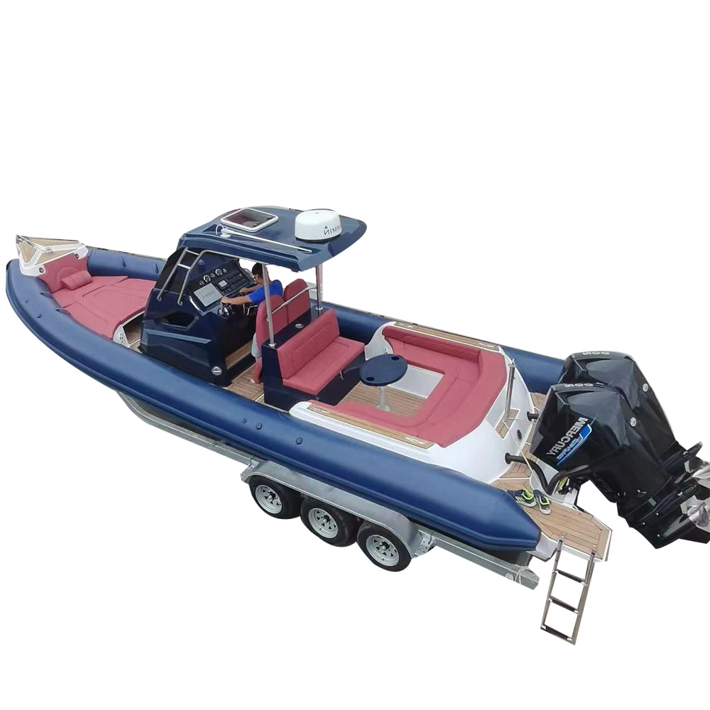 CE Cabin Cruiser Rigid Passenger Used New Hovercraft Canoe Barche Rigide Gonflable Ponton Pedal Patrol Boat for Sale
