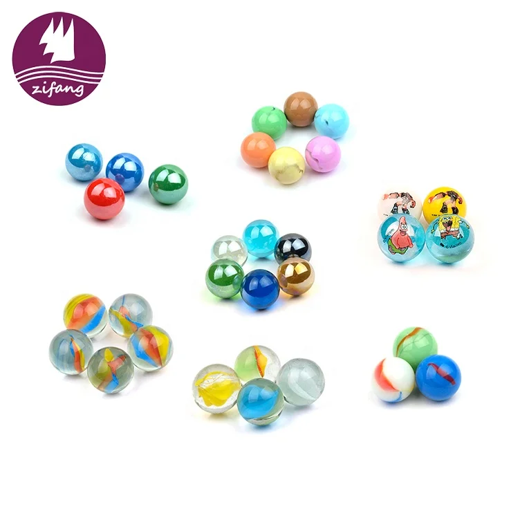 Golden Supplier Customized Packing Colored Toy Glass Marbles Decorative Glass Marbles