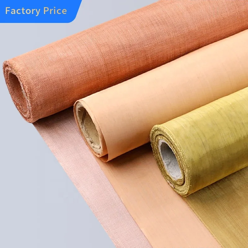 Emf блокирующая медная проволочная сетка 74 150 микрон 5 дюймов 5 60 200 600 сетчатый экранирующий материал медная сетка тканевое сито экран