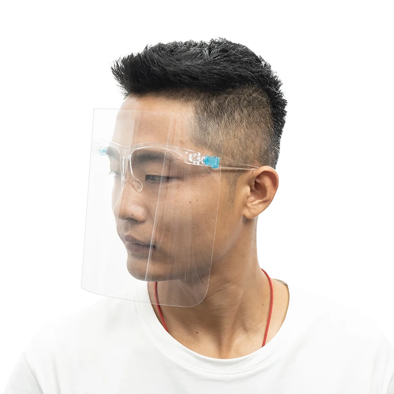  Wholesale Plastic Face Shield With Glasses Dust-Proof Protect Anti Fog