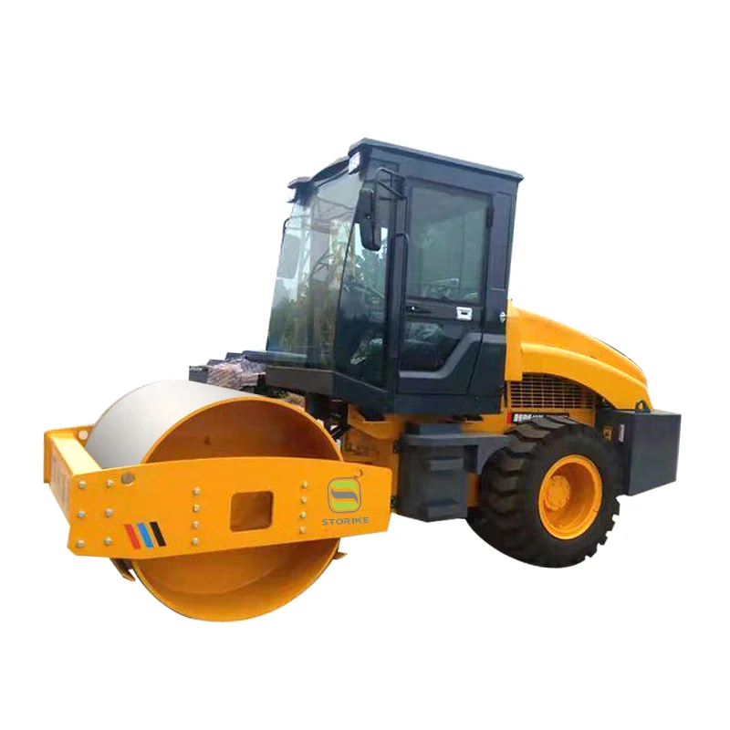 Versatile Second Hand Road Roller with 10 Ton Capacity and Rubber Damper mini small compactor vibratory road roller machine