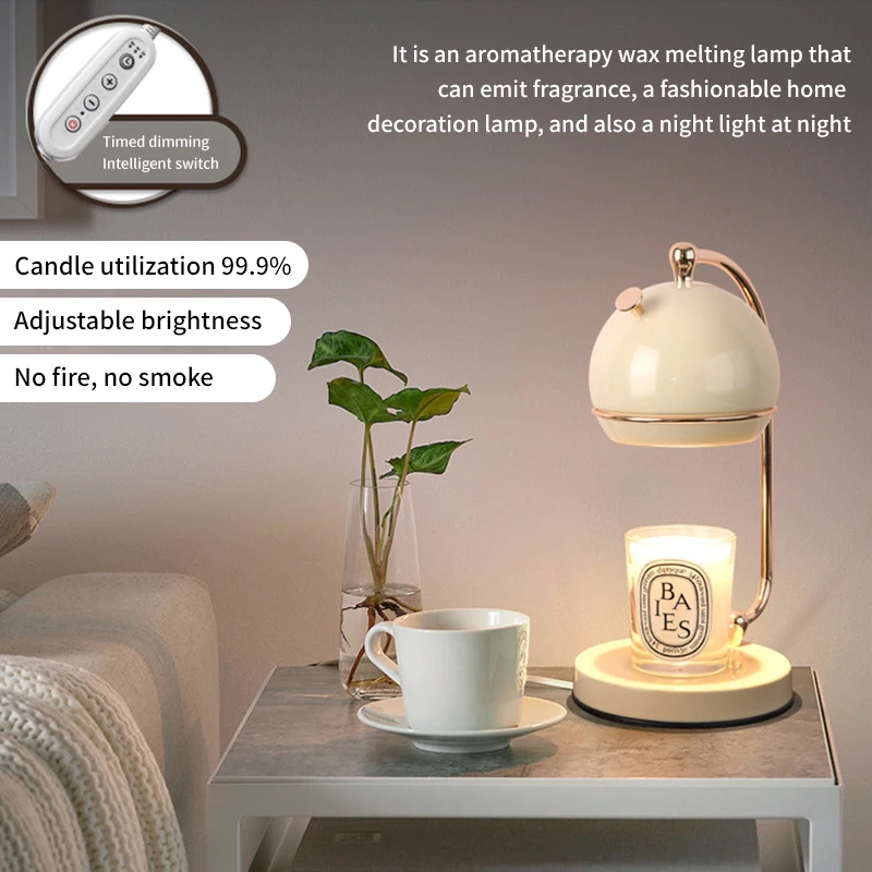 Wholesale Wax Melting Night Lamp Electric Burner Aromatherapy Scented Table Lamp Tabletop Bedroom Decorative Candles Warmer Lamp