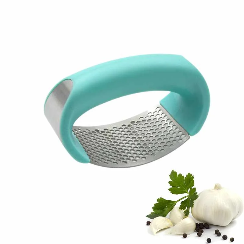 Amazon Hot Sale Easy Clean Stainless steel 430 Manual Garlic Presser Kitchen Gadgets smart home gadgets