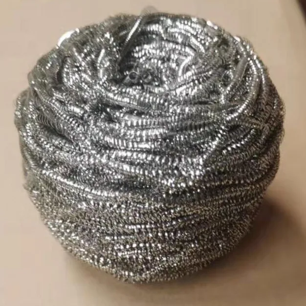 Wholesale Kitchen Steel Mesh Scrubber Galvanized Steel Wool Scrubber Stainless Metal Scourer Sponge
