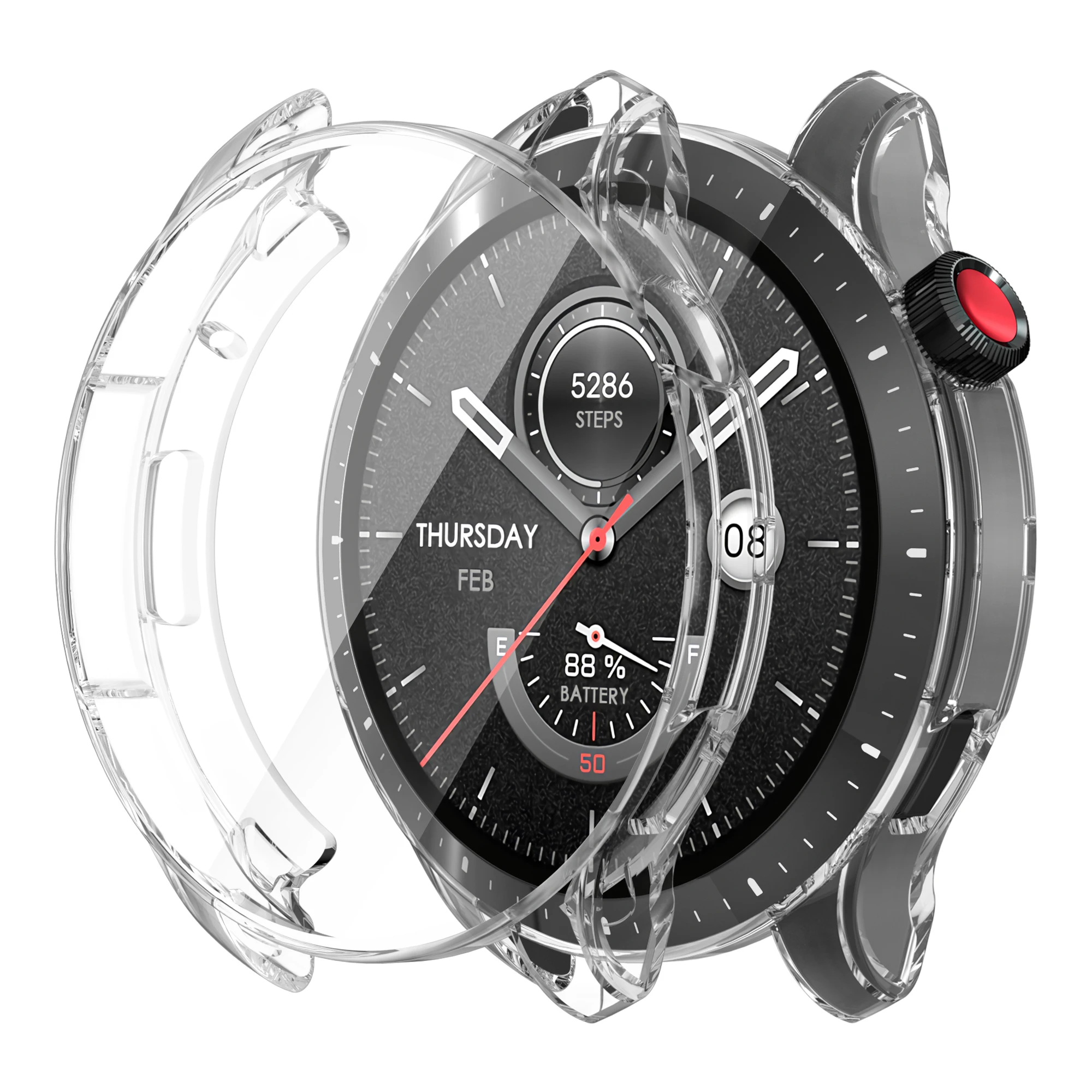 Protective Watch Case Compatible with Amazfit GTR 4 Screen Protector Soft TPU Full Cover for Amazfit GTR 4