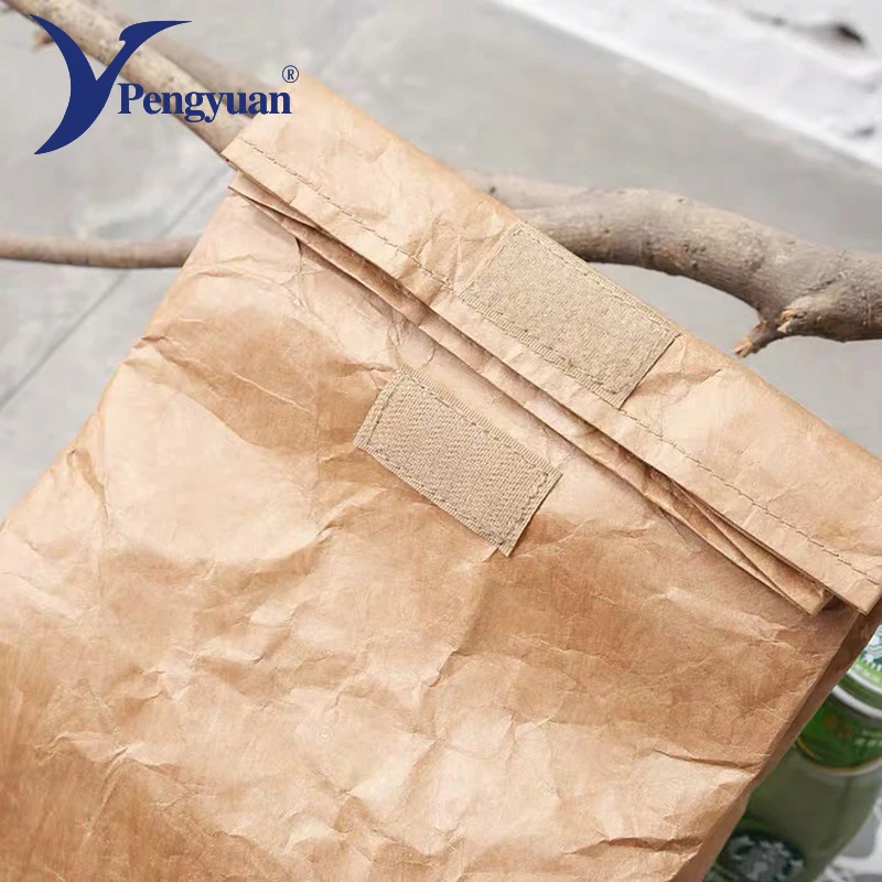 Оптовая продажа Экологичная Термосумка для доставки пищевых продуктов коричневая изолированная сумка охлаждения
