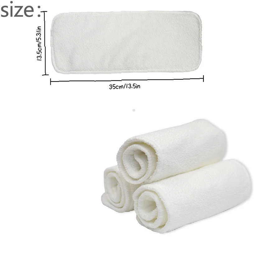 2 Cloth Diaper Covers &3pcs Microfiber inserts &1 Wet Dry Bag Washable Reusable Cloth Diaper Sets with Wet Bag