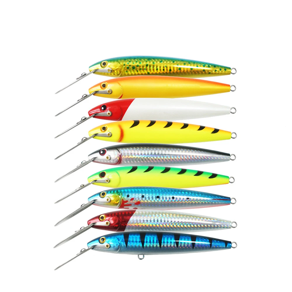 Jetshark 30g 60g 80g  Metal Wide Tongue Lure Seawater Fishing Tackle Trolling Lures Minnow