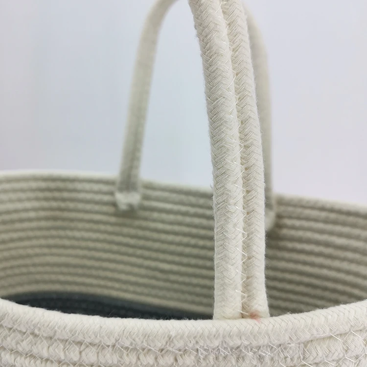 
Factory selling cotton rope beach tote bags large storage basket handbag 