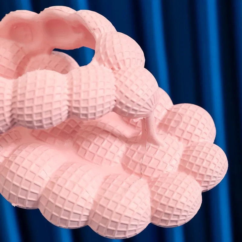 Wholesale Eva Foam Ewa Footwear Outdoor Home Beach Zapatillas Mujer Femme Slides Lychee Tea Pink Bubble Slides Slipper Flip Flop