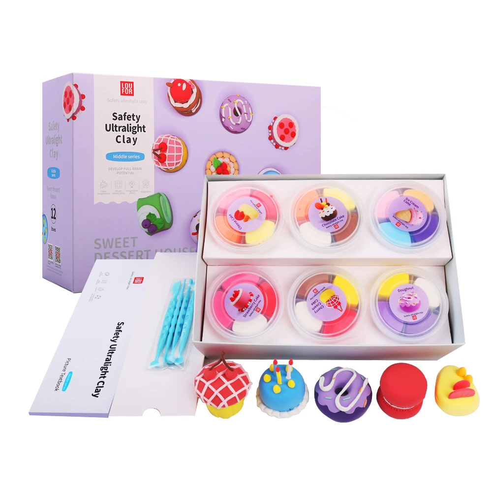 Popular Educational Soft Super Light Clay Modeling Air Dry Polymer Clay For DIY Handmade Toys