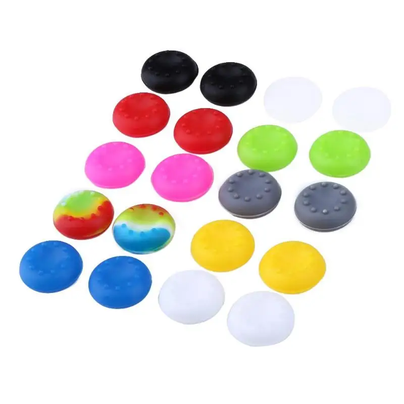 
20Pcs Silicone Analog Thumb Stick Grips Game Controller Joystick Button Cover For PS4 PS3 PS2 XBOX 360 ONE Non-slip 