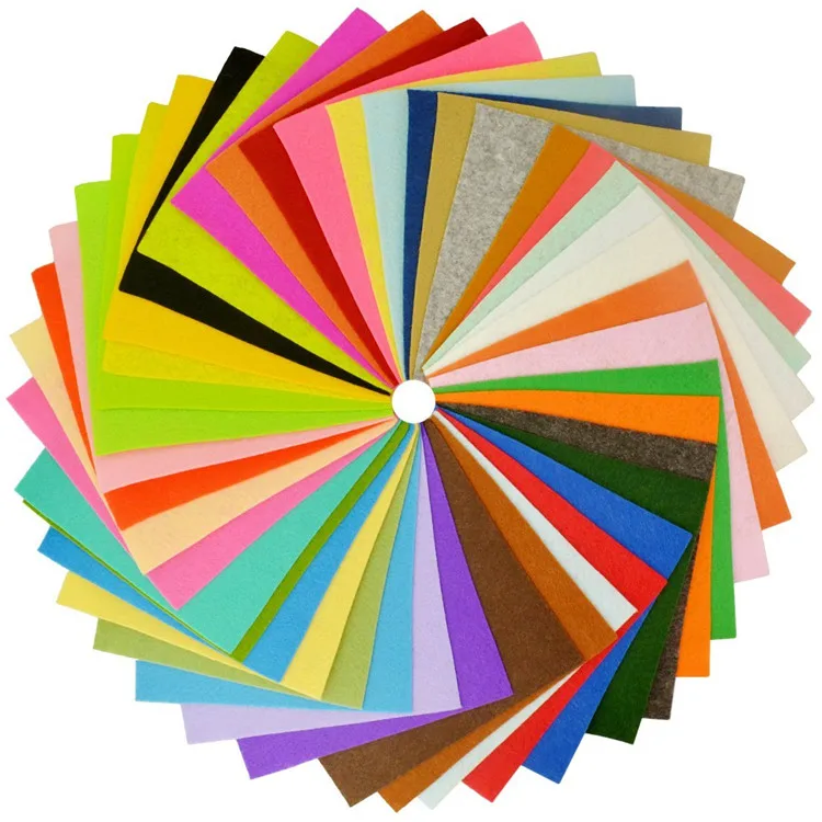 Semi-hosted Service Three-day Delivery wholesale wool blend square polyester felt fabric craft