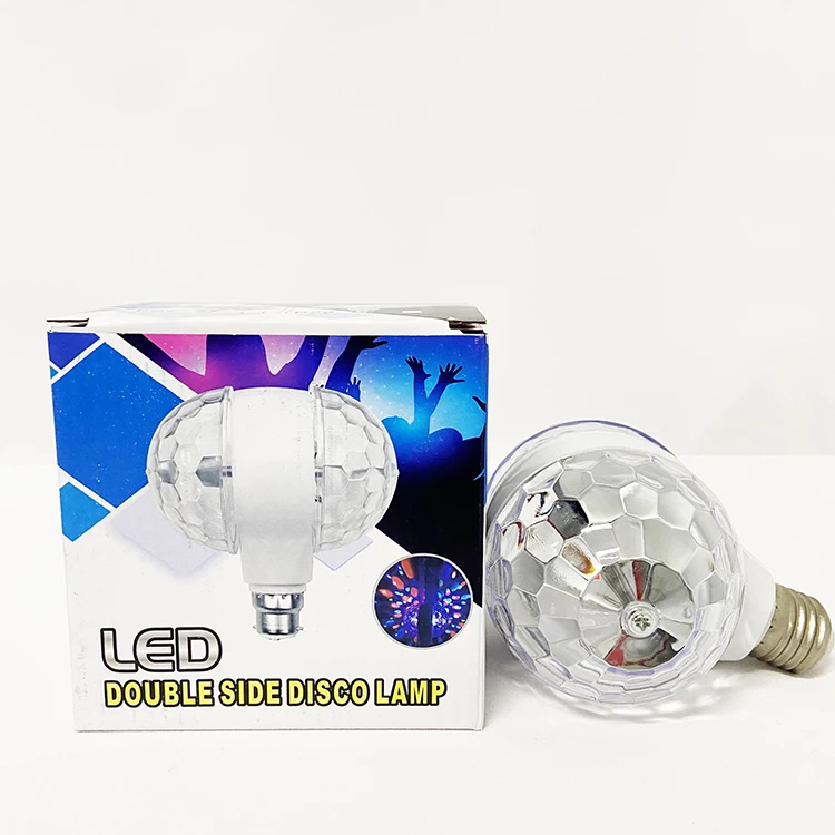 Оптовая продажа 3 Вт E27 Rgb меняющая цвет хрустальный шар эффект Dj диско-лампа освещение умная Светодиодная лампа Автоматическое вращение сценическое