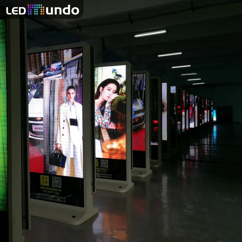 Ph4 60 inch Outdoor Full Color Led Floor Stand Digital Signage Advertising Player Pantalla led Publicidad