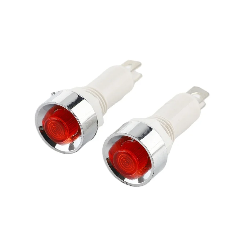 NHC series signal indicator 10mm small neon led signal lamp with wire 12V24V220V