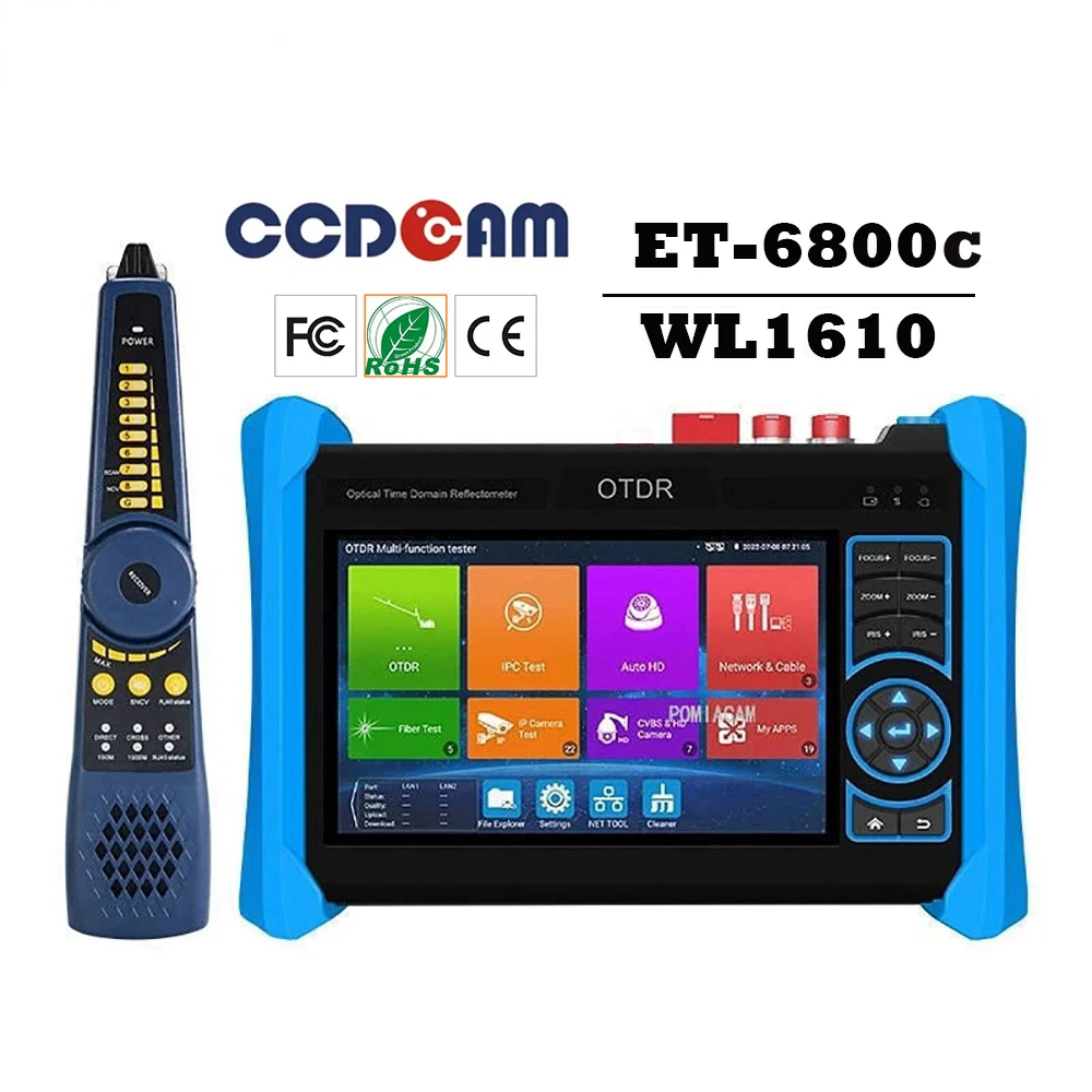 Ipc 6800C Cctv Ip Camera Tester Optical Power Meter And Visual Fault Locator Ipc Tester With Line Finder