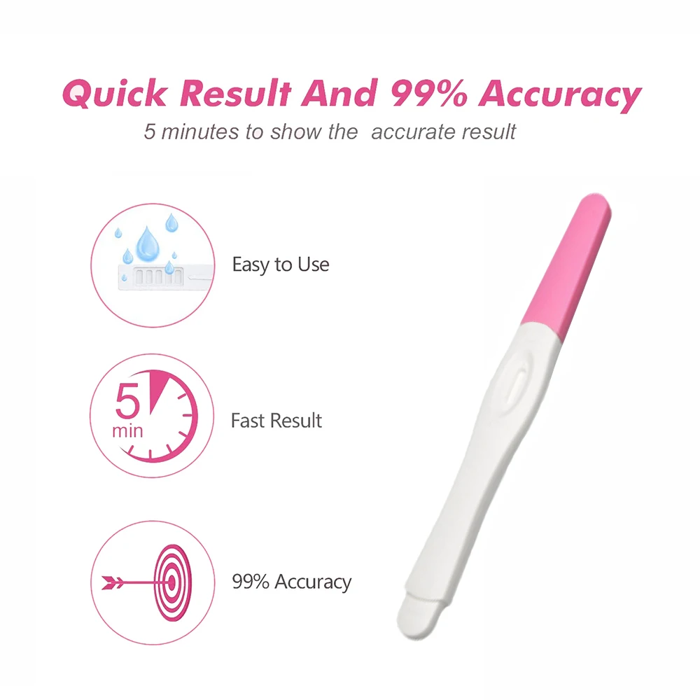 Factory Price Oem Brand Pack Customized Urine Home Use Early HCG Pregnancy Test Stick Midstream Kit