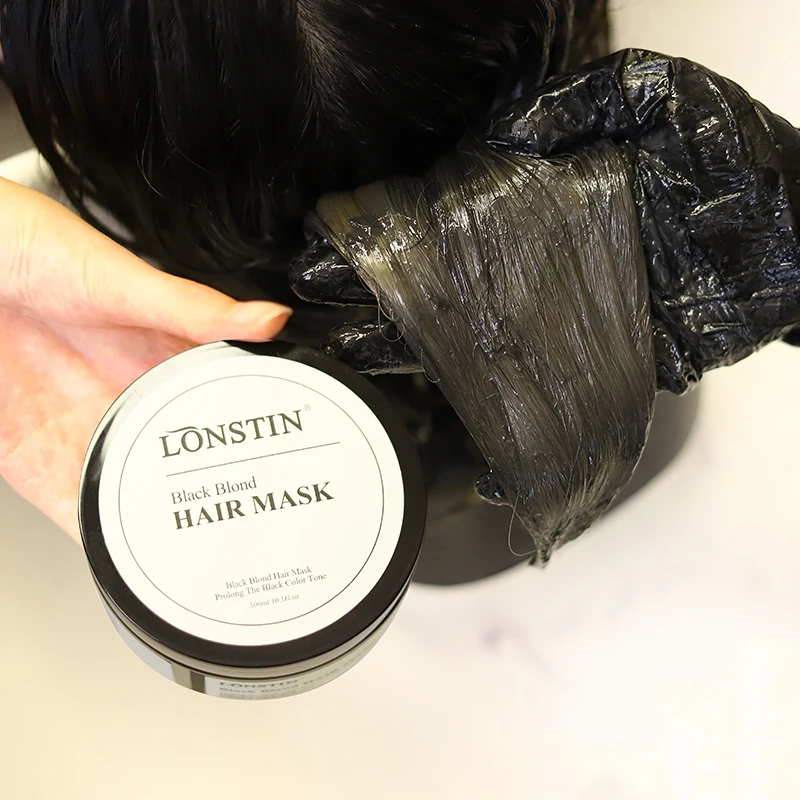 Lonstin oem organic salon professional shampoo no yellow silver hair shampoo for blonde dyed color-treated hair