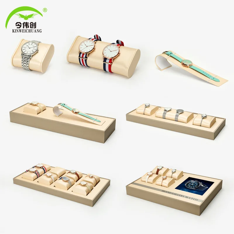 Custom Luxury Watch Window Display Watch Stand Watch Display Stand Set For Shop