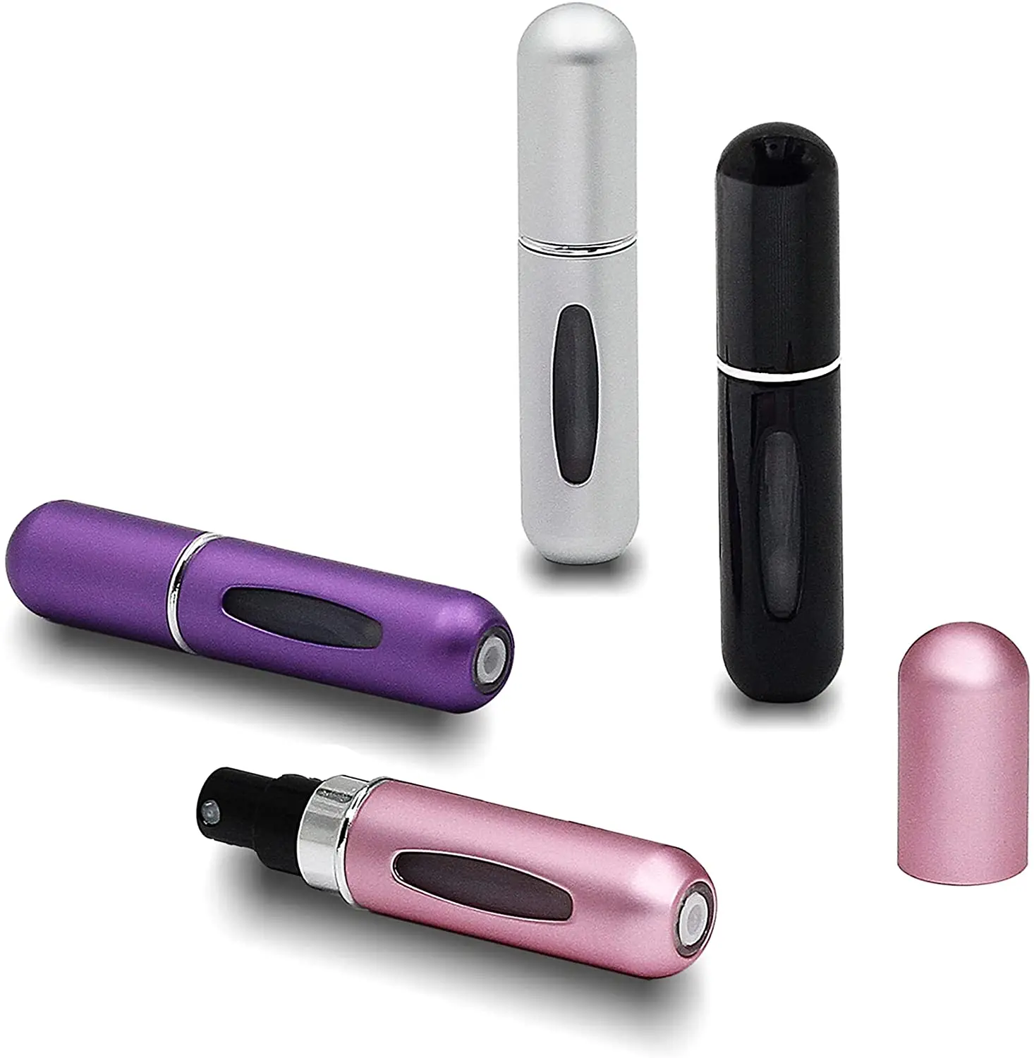 Custom Portable Mini 5ml Travel Refillable Aluminum Perfume Atomizer Spray Bottle