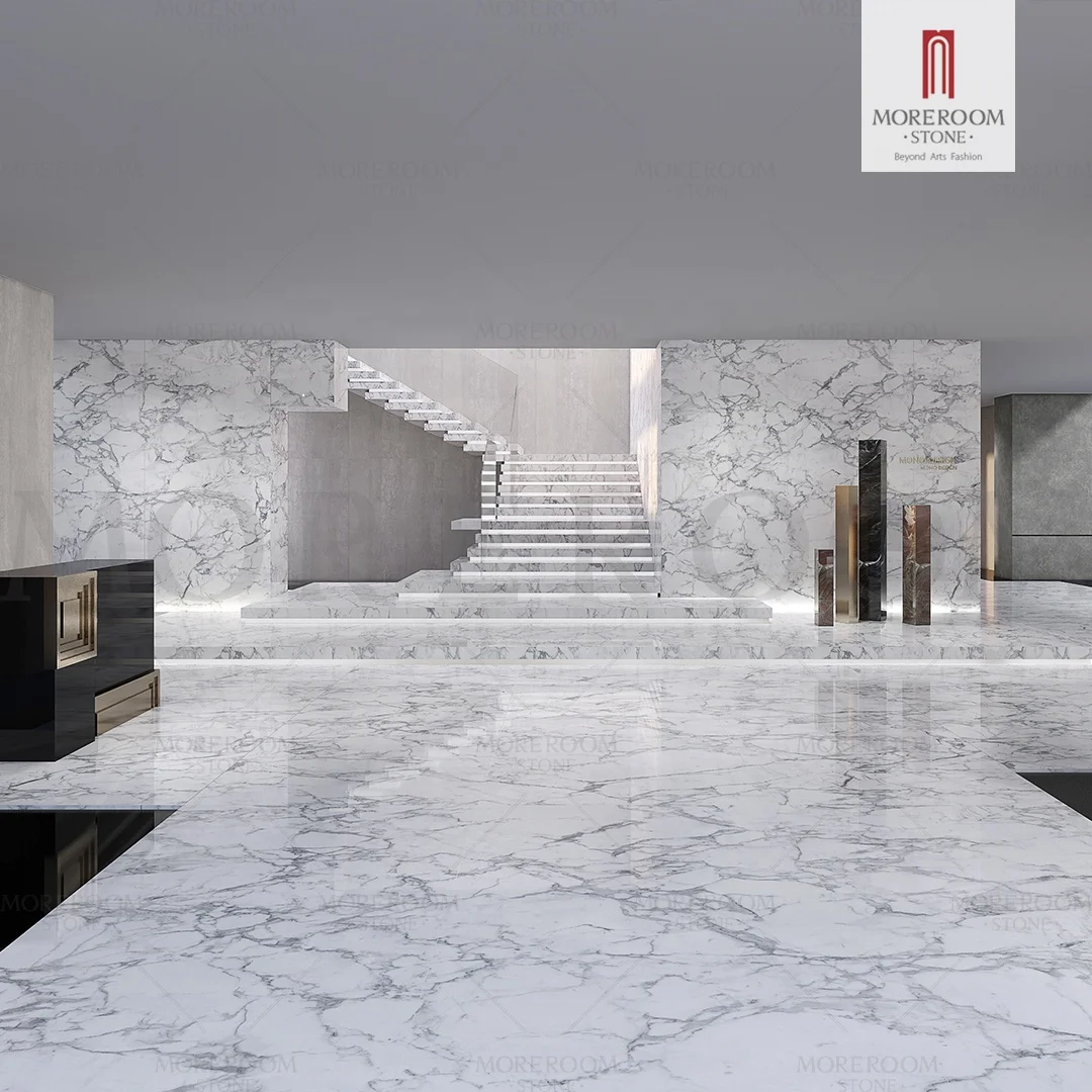 Statuario 1200*2600mm Porcelain Polish Glazed Slab Tile For Living Room Bathroom Hotel Project