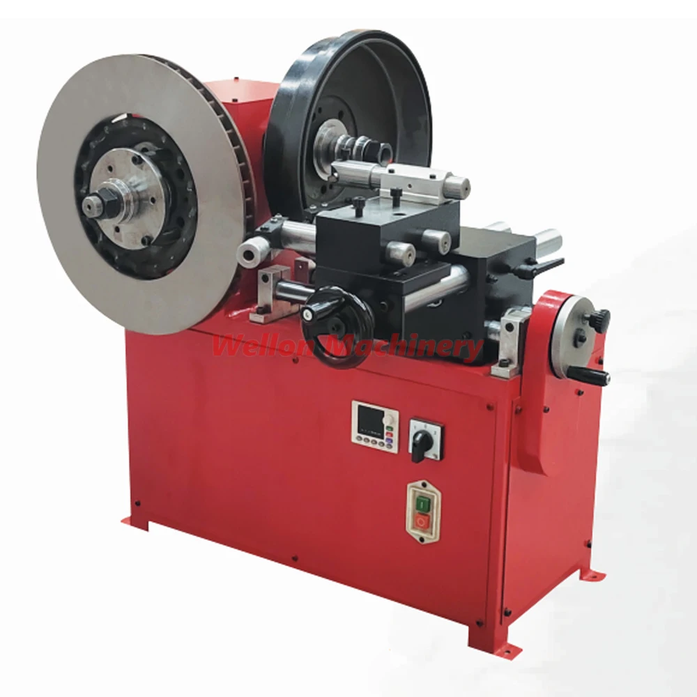 FC9335 automatic variable speed brake drum/disc cutting lathe machine for reface small vehicles