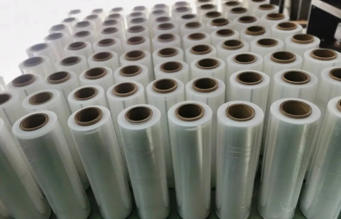 New Arrival Bale Machine with Super Clear Transparent Soft Durable Cast PE Wrap Lldpe Polyethylene Using Big Roll Stretch Film