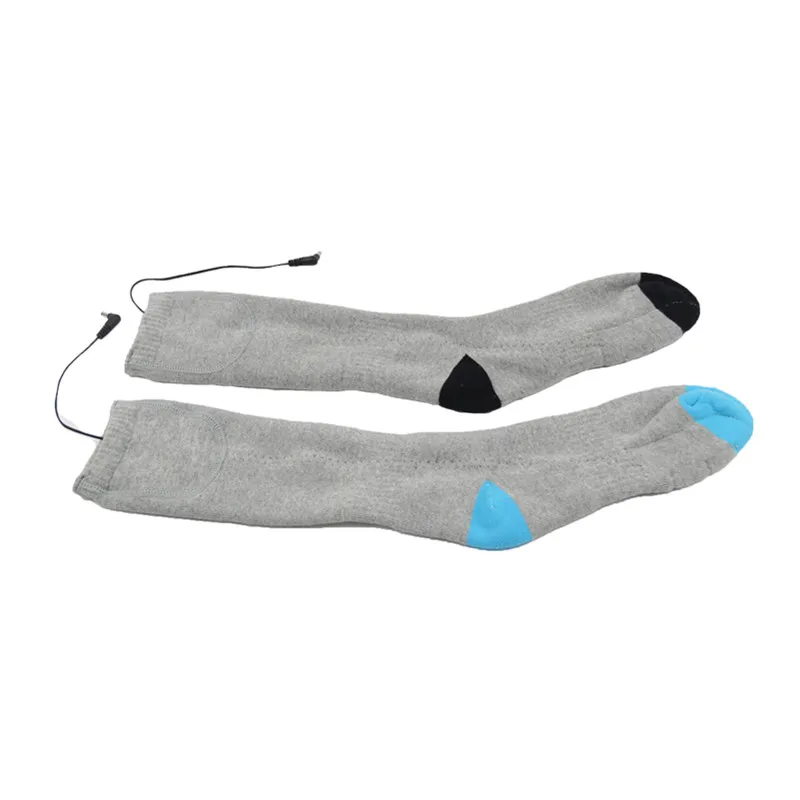 Зимний Чистый хлопок Графен супер растяжение зимняя рыбалка лыжи рождественские электрические нагревательные носки