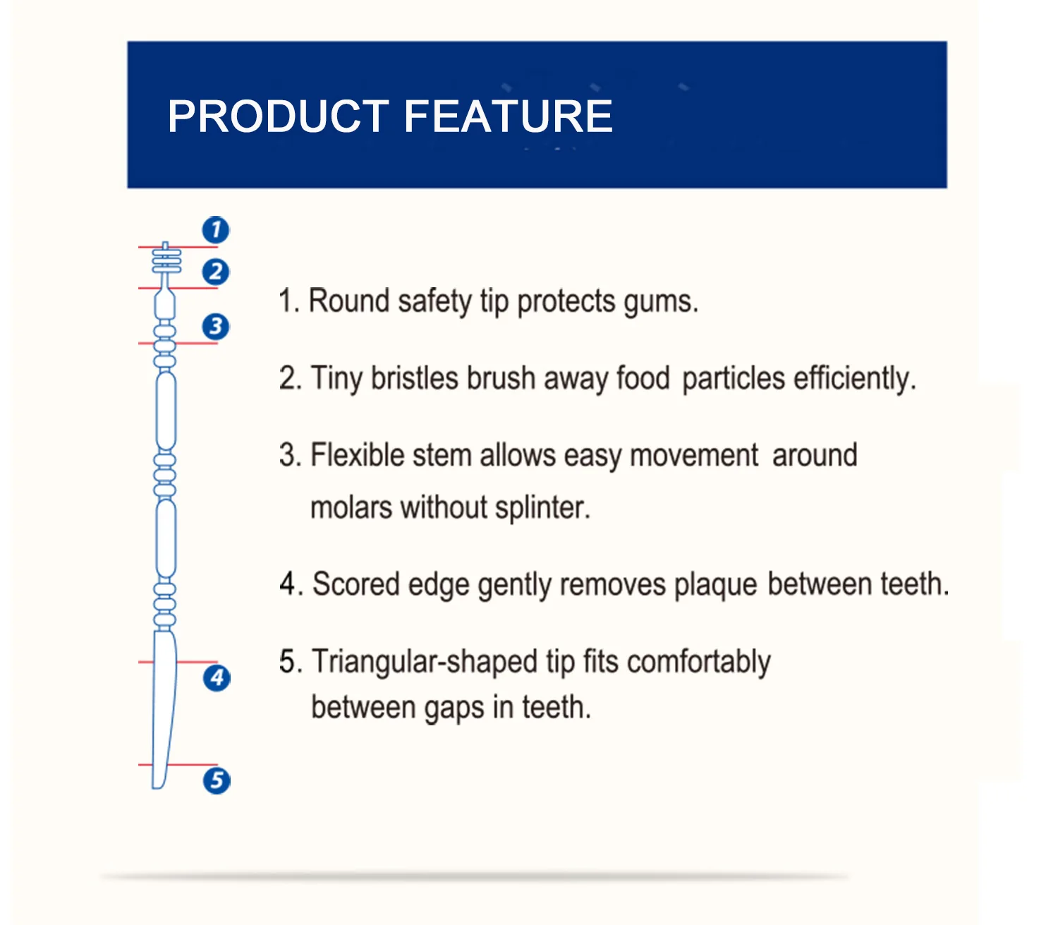 disposable plastic toothpicks interdental double Head oral picks toothpicks