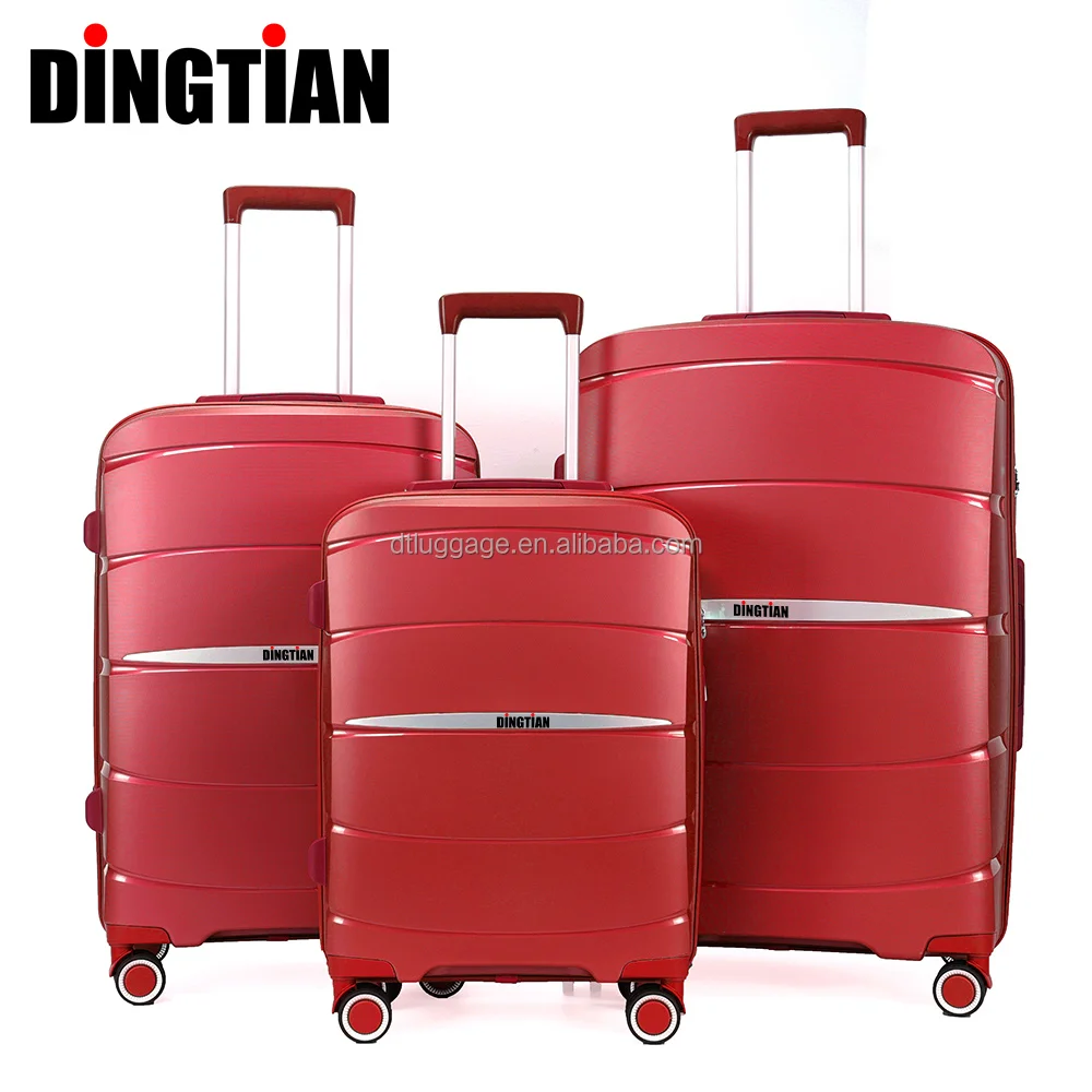 2023 New Type Design PP Luggage Wholesale Trolley Suitcase Expandable PP Carry On Bag 20 24 28inch