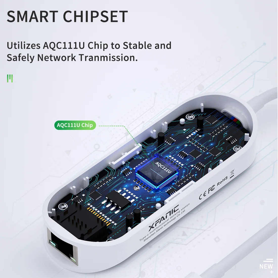  Сетевая карта XFANIC типа C USB 3 0 до 5G 2 Gigabit Ethernet для