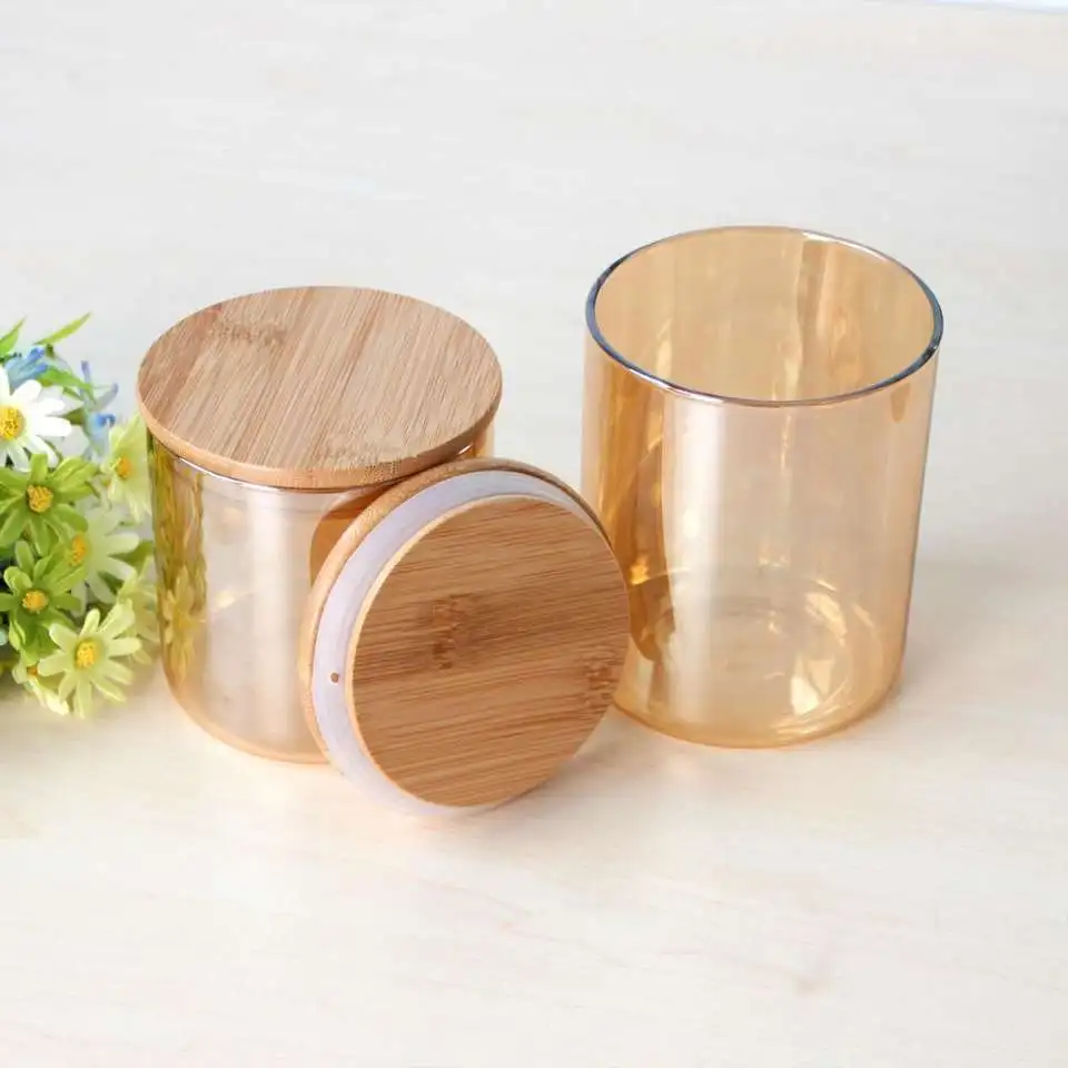 Use Glass Spice Jar Glass Food Storage Jar With Wood Lid