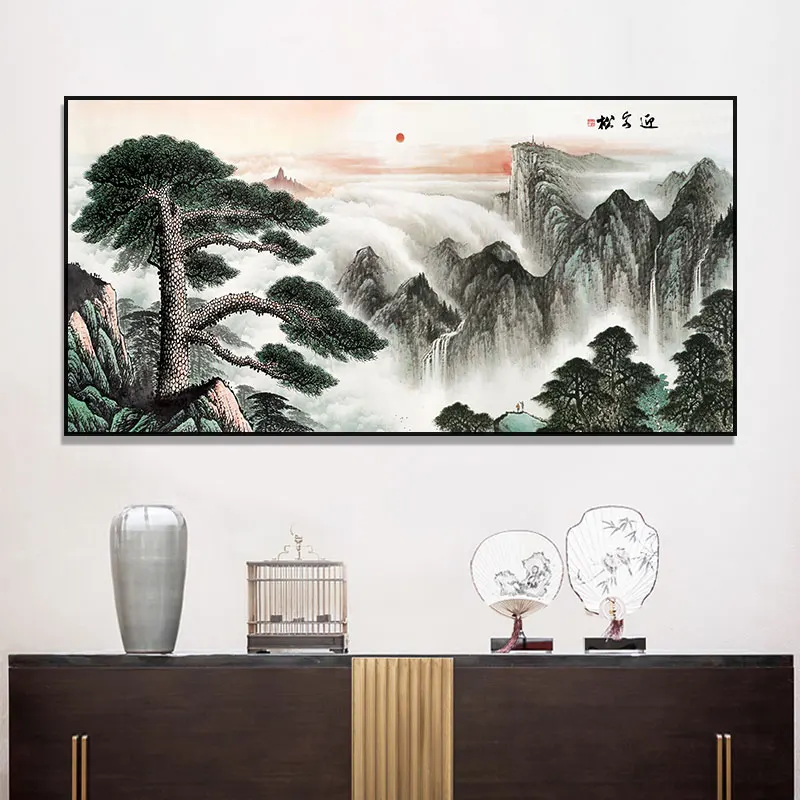 Good Quality Pictures Living Room Decoration Painting Art Marvel Movie Avengers Canvas Home Decor PaintingChinese Beautiful Land