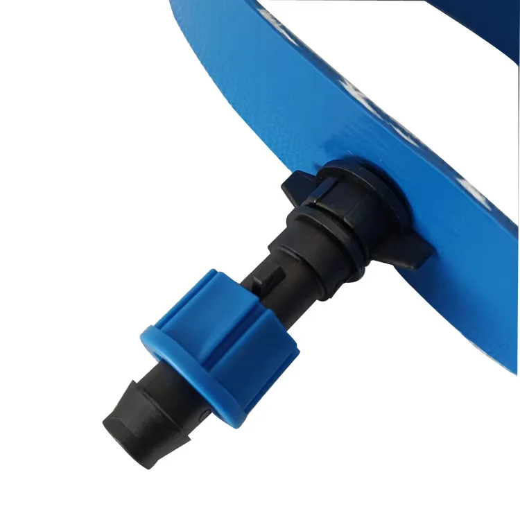 Farm Drip Tape Irrigation Accessories 16mm Lock Nut Fittings Hose By Pass For Drip Irrigation System