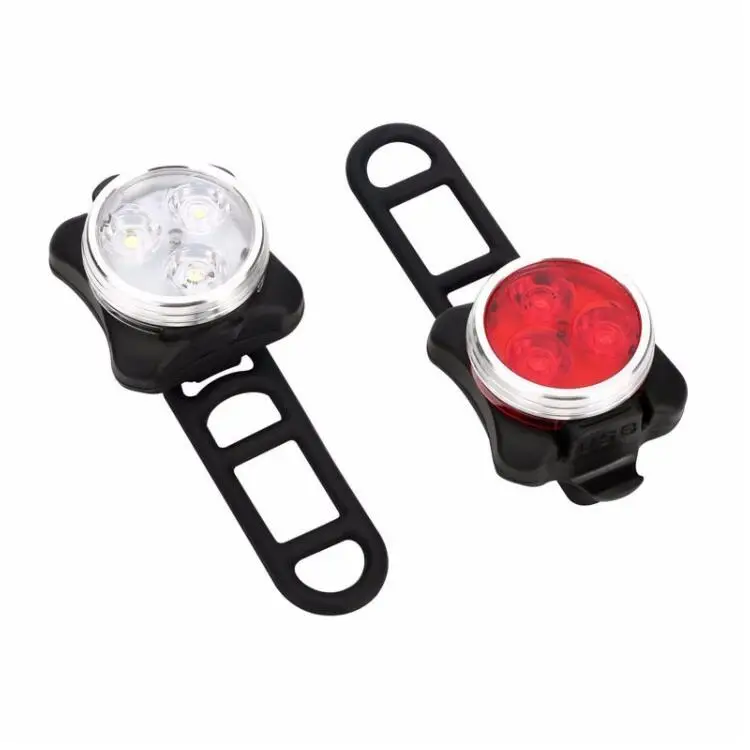 Необходимый для велосипеда водонепроницаемый ночной велосипедный предупреждающий задний фонарь комплект велосипедных фонарей с зарядкой от USB передний задний велосипедный фонарь