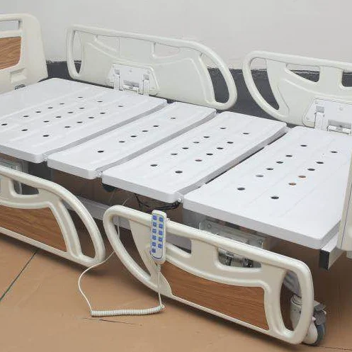 
Горячая Распродажа с системой торможения с центральным контролем, кроватка ICU с пятью функциями, электрическая Больничная кровать интенсивного ухода 