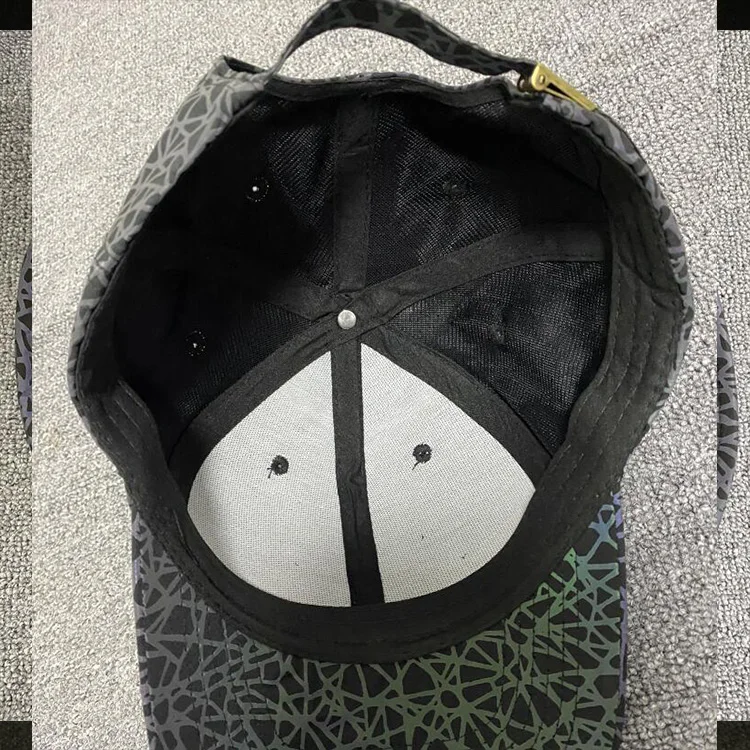 Instock Polyester  Muti Color Reflective Street Baseball Hat