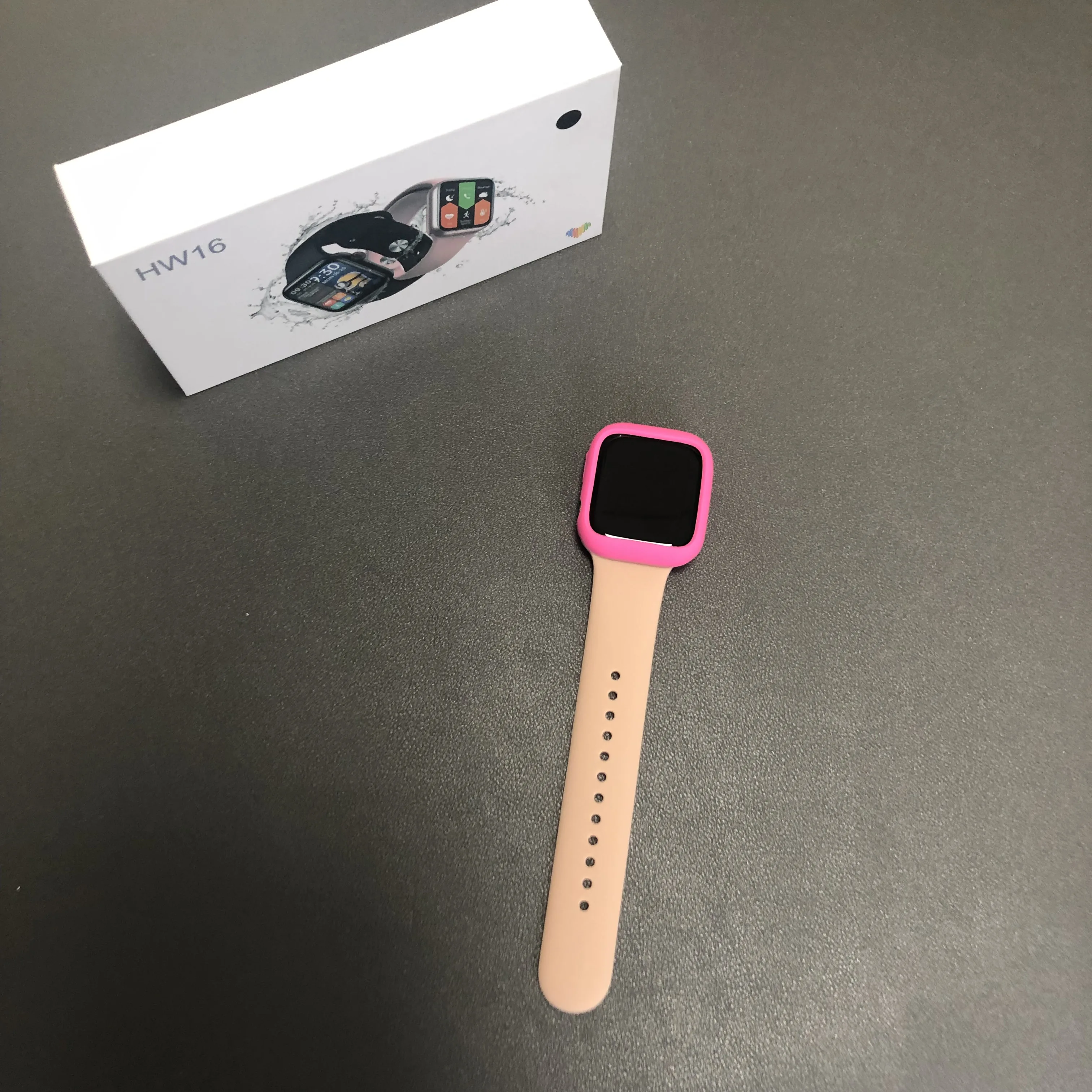 HW16 Smartwatch OEM Manufacturer Series 6 Men android  Fitness Bracelet Custom phone Wallpaper Smart Watch HW16 for men