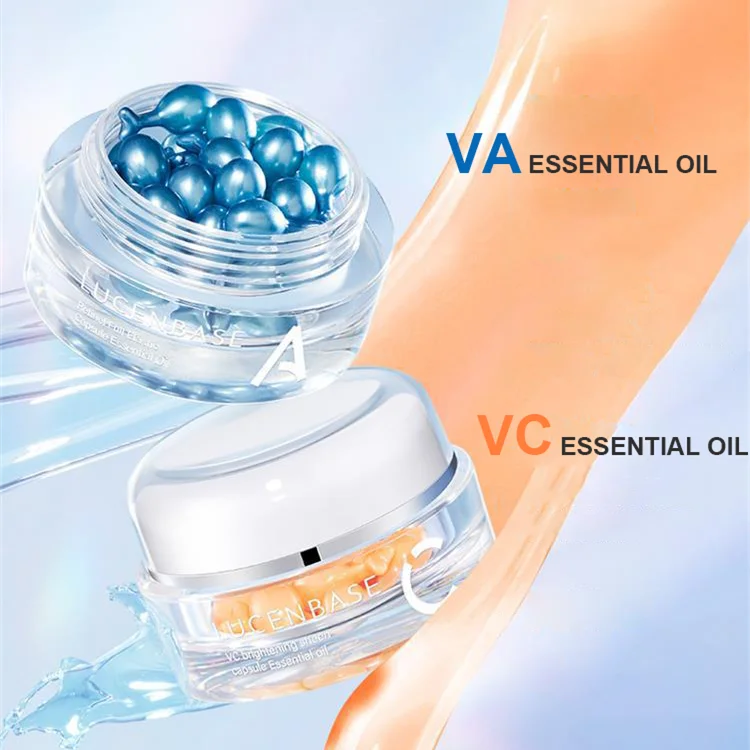 Korean Cosmetics Organic Natural Vitamin C E Retinol Brightening Anti Wrinkle Facial Serum Capsules Skin Care Essential Face Oil