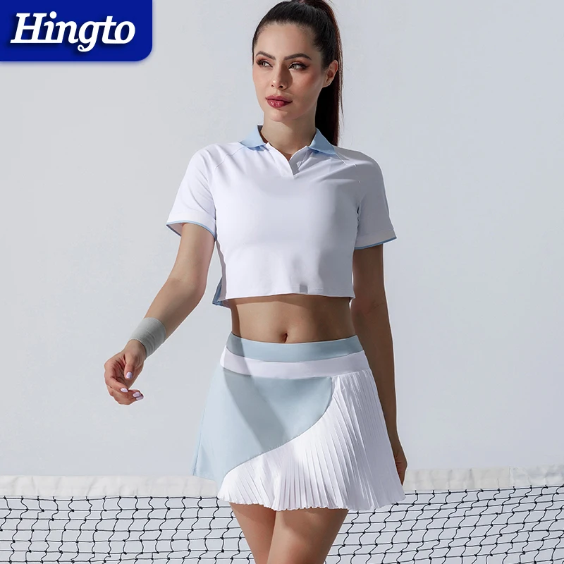 tennis skirt set Quick dry Factory custom sports bra skirts women