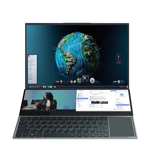 Double Screen Wholesale Laptops Touch Screen Laptop Core i7 16GB 32GB RAM 512GB 1TB SSD Office Laptops Computer