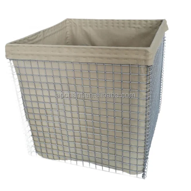 High Tensile Strength Green Geotextile Zinc-Coated Defensive Sand Barrier Flood protection Barriers /welded Mesh Barrier Bastion